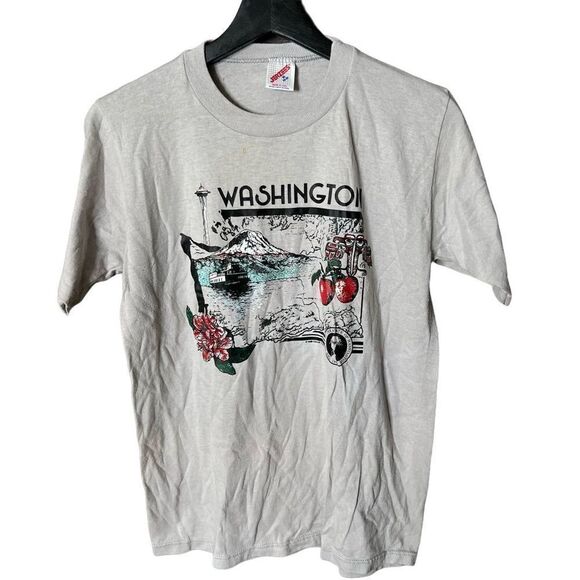 VTG Washington State 1986 T Shirt Medium - Picture 1 of 5